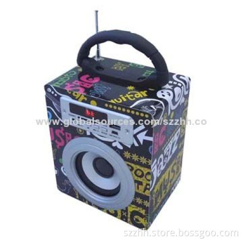 Wooden Speaker with 5W Power, Customized Designs Welcomed